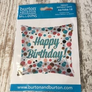 Happy Birthday Balloon Helium 17 Inch
